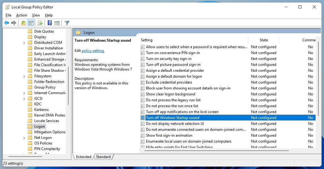 Bạn đã biết cách bật hoặc tắt âm thanh khởi động trên Windows 11 chưa? (7)